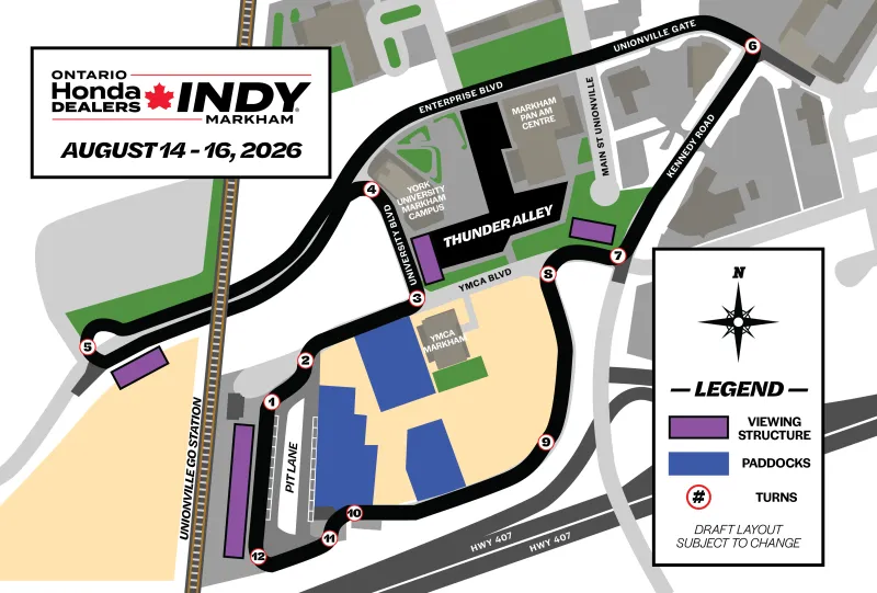 Draft race track layout.