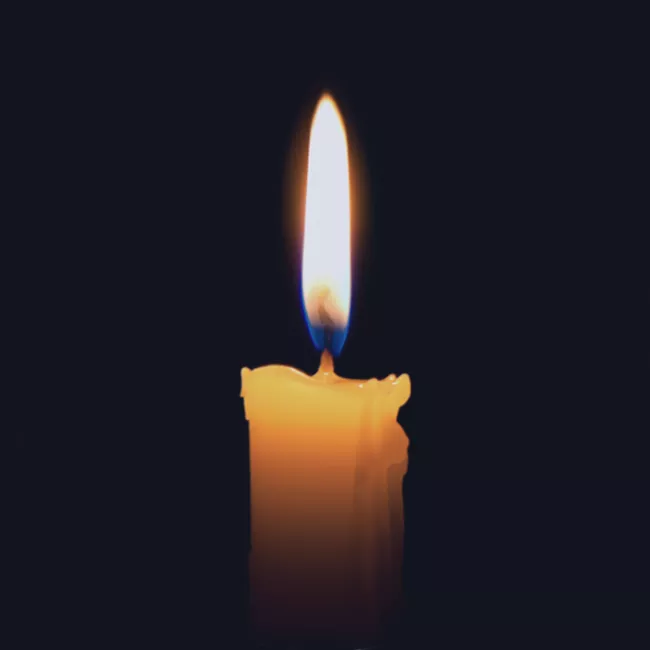 image of a lit candle