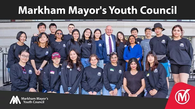 Markham Mayor's Youth Council group picture