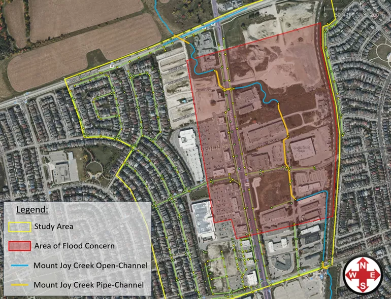 An image showing the limits and boundaries of the Municipal Class Environmental Assessment.