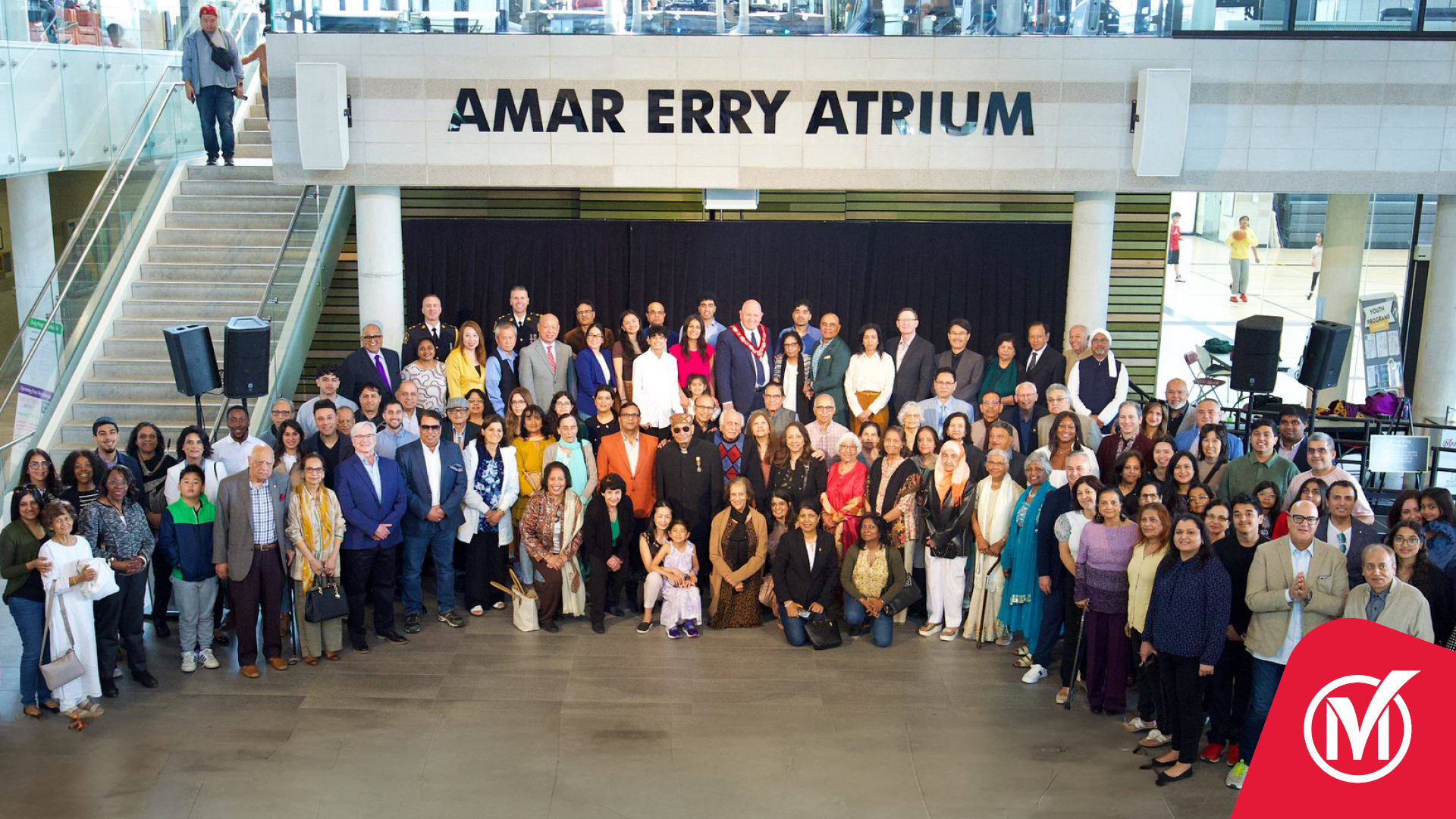 Photo of the new Amar Erry Atrium at Aanin Community Centre.