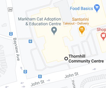 Thornhill Community Centre is located on the north east corner of Bayview Avenue and John Street